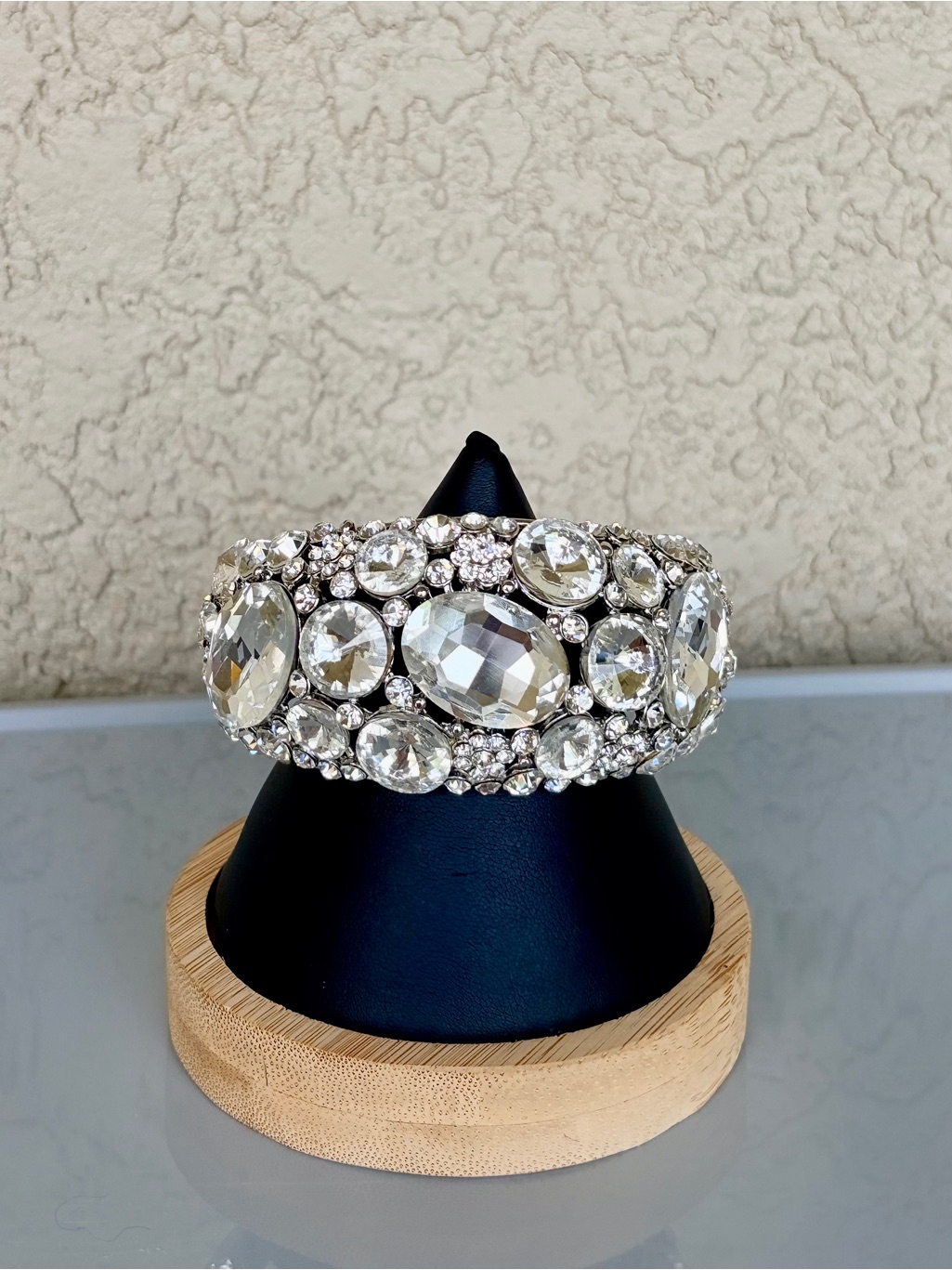 Crystal Statement Bracelet  Clear Crystal Design